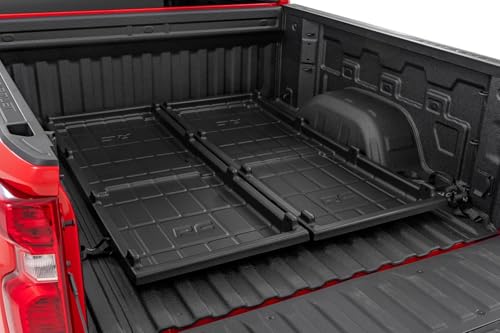 Photo 1 of Rough Country Slide-Out Truck Bed Cargo Tray - Long Bed Organizer for Easy Tailgate Access, Fits 5'7" Beds & Longer
