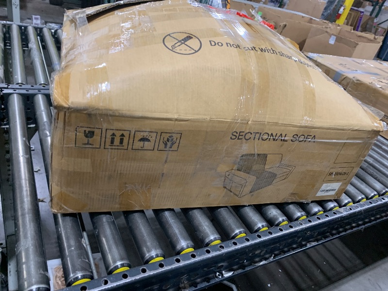 Photo 1 of {SET 1 OF 4} COHOME 110" Large Sectional Couch for Living Room, 4 Seater Chenille Couch with Storage Chaise,Free Combination Modular Sectional Sofa Set,Beige