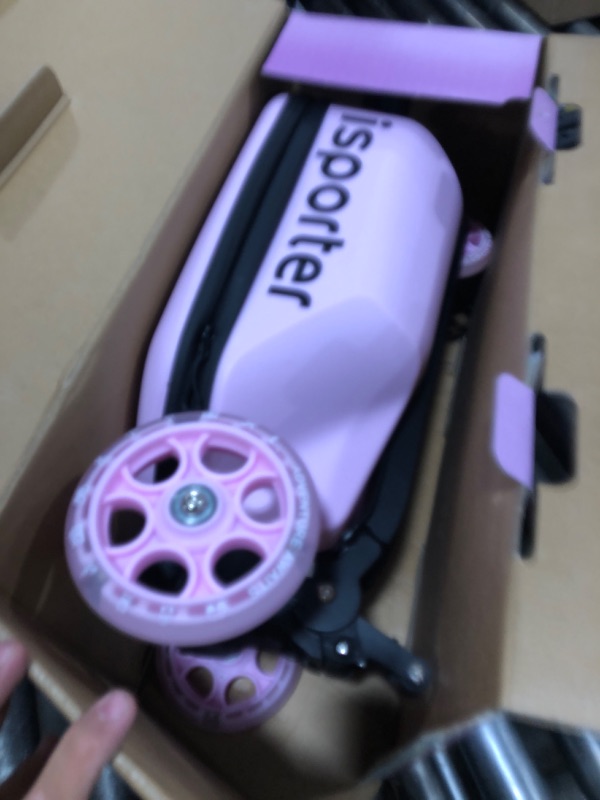 Photo 1 of iSporter Luggage Scooter for Kids Ages 2-5 or 3-5 | Ride-On Suitcase Scooters for Boys Girls | Foldable & Height Adjustable, 110 lbs Max