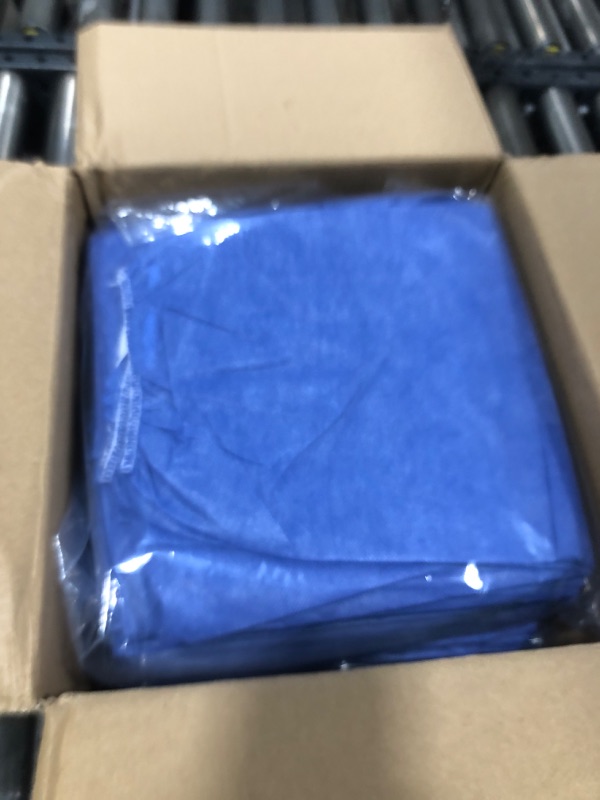 Photo 1 of Medline Small Size Disposable Scrub Pants, Elastic Waist, Blue - Ideal for Healthcare Professionals, 30 Count