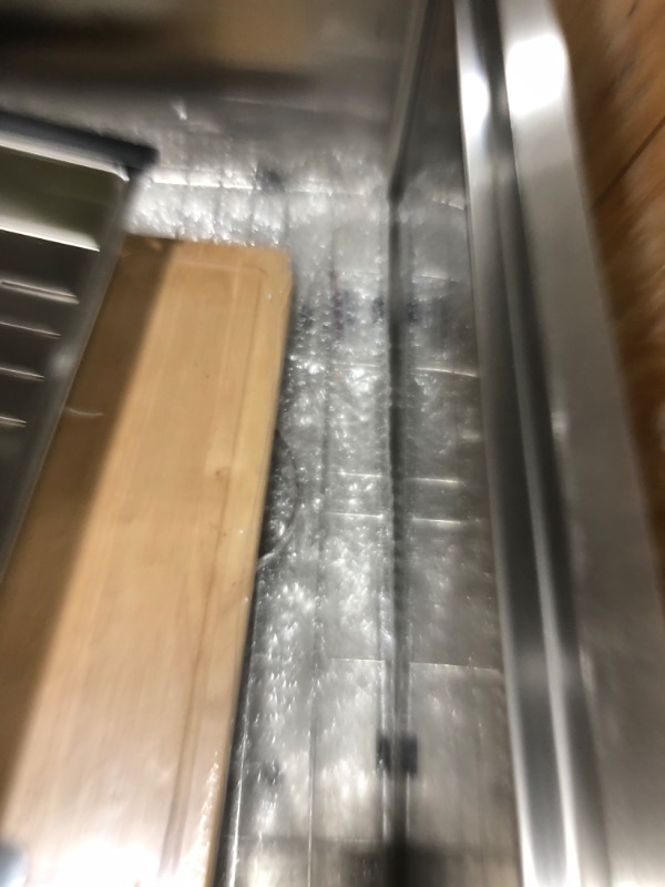 Photo 1 of 24 Inch Undermount Kitchen Sink, BoomHoze 24 x 19 Inch Sink Kitchen 16 Gauge Stainless Steel Workstation Undermount Single Bowl Outdoor