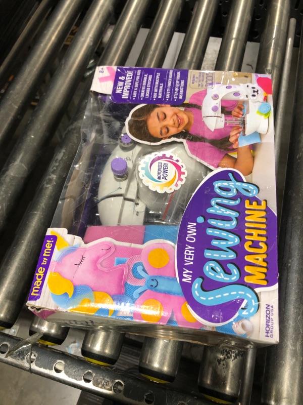 Photo 1 of Made By Me My Very Own Sewing Machine for Beginner, Portable Battery Powered First Sewing Machine for Kids Ages 8+, Includes Fabric, Thread, Measuring Tape, & Stuffing,