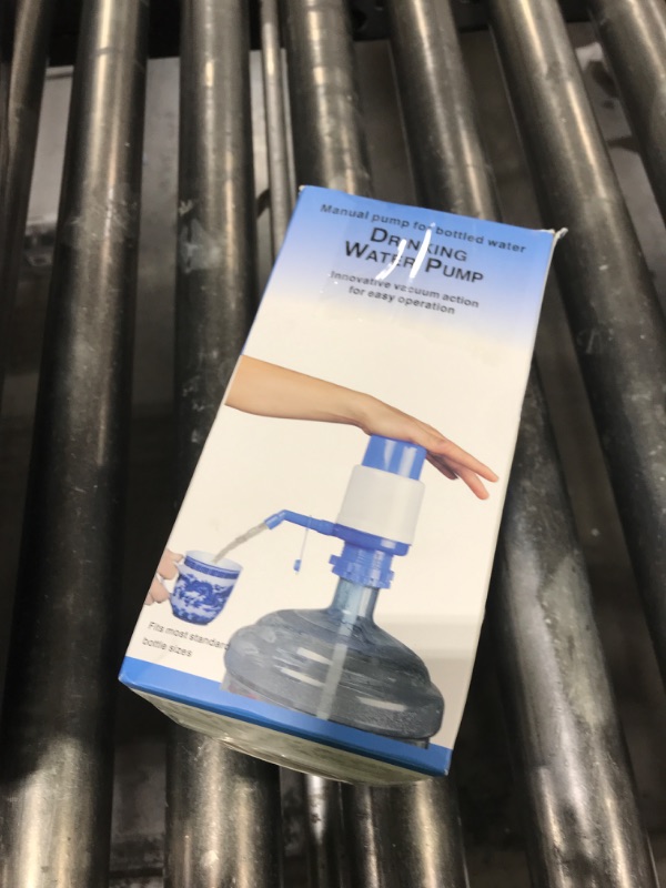 Photo 1 of Buoluty 5 Gallon Water Pump, Manual Water Pump, for 5 Gallon Water Bottles, Made Plastic, Cleaning Brush Included(Blue)