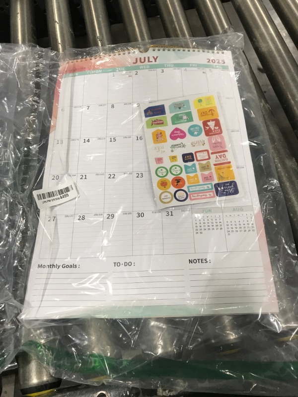 Photo 1 of Desk Calendar 2025-2026 (12"x17") with Lines, 2025 Calendar Monthly Wall Calendar from Jan 2025 to Jun 2026, Vertical Large Monthly Family Calendar 2025 for Wall, Calendario 2025