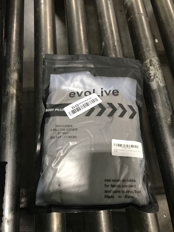 Photo 1 of EVOLIVE Ultra Soft Microfiber Body Pillow Cover/Pillowcases 21"x54" with Hidden Zipper Closure (21"x54" Body Pillow Cover, Charcoal Grey)