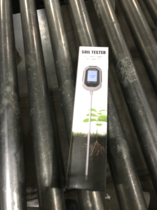 Photo 1 of YAMRON 4-in-1 Soil Moisture Meter Digital Plant Temperature/Soil Moisture/PH Meter/Sunlight Intensity Backlight LCD Display Soil Test Meter for Gardening, Farming and Outdoor Plants
