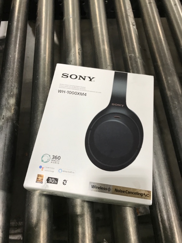 Photo 1 of Sony WH-1000XM4 Wireless Premium Noise Canceling Overhead Headphones with Mic for Phone-Call and Alexa Voice Control, Black WH1000XM4