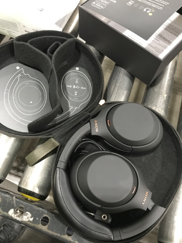Photo 1 of Sony WH-1000XM4 Wireless Premium Noise Canceling Overhead Headphones with Mic for Phone-Call and Alexa Voice Control, Black WH1000XM4