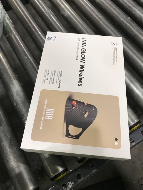 Photo 1 of INIA Red Light Therapy Mask for Face, Glow Wireless LED Face Mask Light Therapy with Near-Infrared Red Light (NIR), Rechargeable and Ergonomic Design for Home & Travel