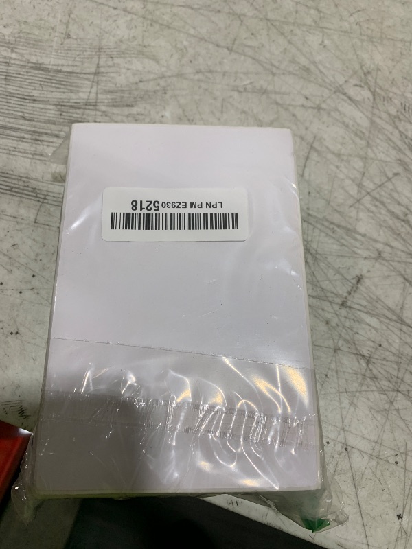 Photo 1 of MaxGear 4" x 6" Direct Thermal Labels, 500 Fanfold Labels, for Shipping & Mailing, Perforated White, Commercial Grade with Permanent Adhesive, Compatible with Most Thermal Printers,1 Stack
