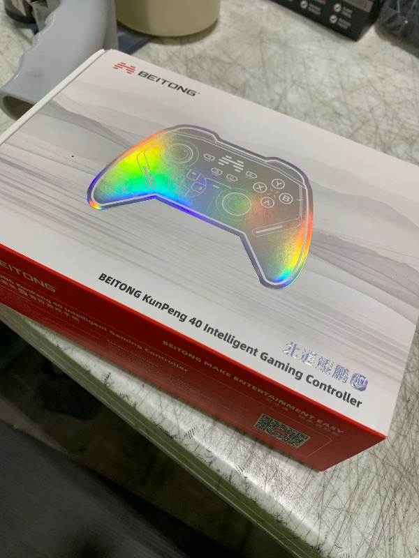 Photo 1 of BEITONG KP40 Wireless Controller Ajustable TMR Joystick, Dual TMR Triggers, Optical Buttons for PC, Switch/Switch 2, Android, Steam, Bluetooth Gamepad with 1000Hz Polling Rate, 6 Axis, Turbo Control