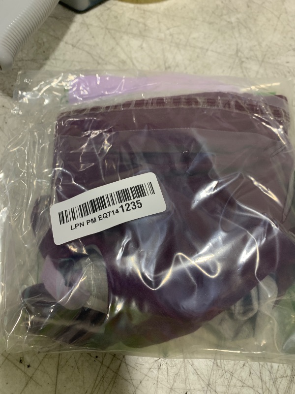 Photo 1 of Fruit of the Loom Women's Adjustable Shirred Front Racerback Sports Bra Multi Packs, Lilac/Grey Heather/Purple Velvet, 36