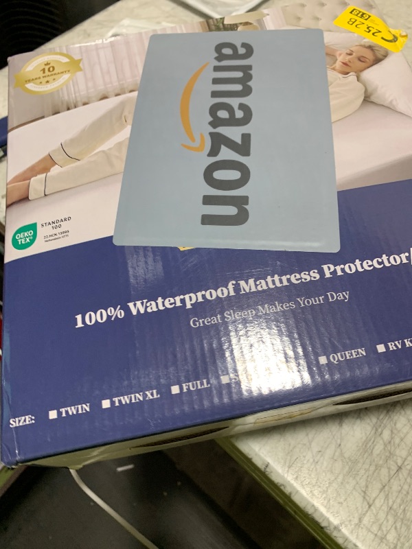 Photo 1 of GRT King Mattress Protector Waterproof, 100% Waterproof Quilted Fitted Mattress Pad, Noiseless Hollow Cotton Mattress Cover, fits up to 21" Deep, Dust Proof White