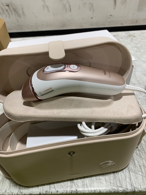 Photo 1 of Braun Smart IPL, Skin i·Expert Pro 7: at Home Laser Hair Removal, Permanent Visible Hair Reduction, Holiday Gifts for Women and Men with Free App, Vanity Case, Venus Razor, 4 Smart Heads, IPL7387