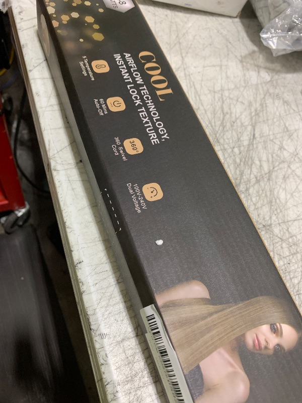 Photo 1 of SKIMI Airflow Styler, Titanium Flat Iron Hair Straightener, Professional Curling Iron with Cooling Air Vents to Lock in Style, 5 Temps & Dual Voltage.