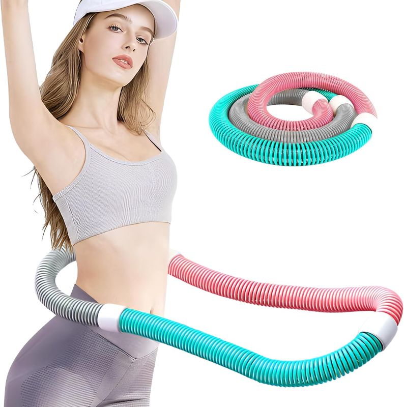 Photo 1 of Infinity Hoop, Weighted Hula Hoop, Hula Hoops for Adults, Weighted Hula Hoops for Women - Spring Weighted Design Burns Fat, Shapes Waist, Back-Friendly Workout with Safety Rope