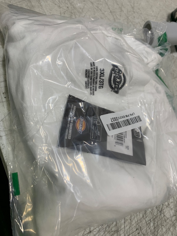 Photo 1 of Dickies Mens Heavyweight Crew Neck Short Sleeve Tee Big-Tall T Shirt, White, 3X-Large Big US