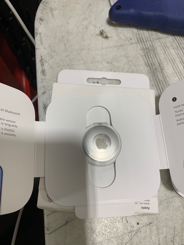 Photo 1 of Apple AirTag. Keep Track of and find Your Keys, Wallet, Luggage, Backpack, and More. Simple one-tap Set up with iPhone or iPad