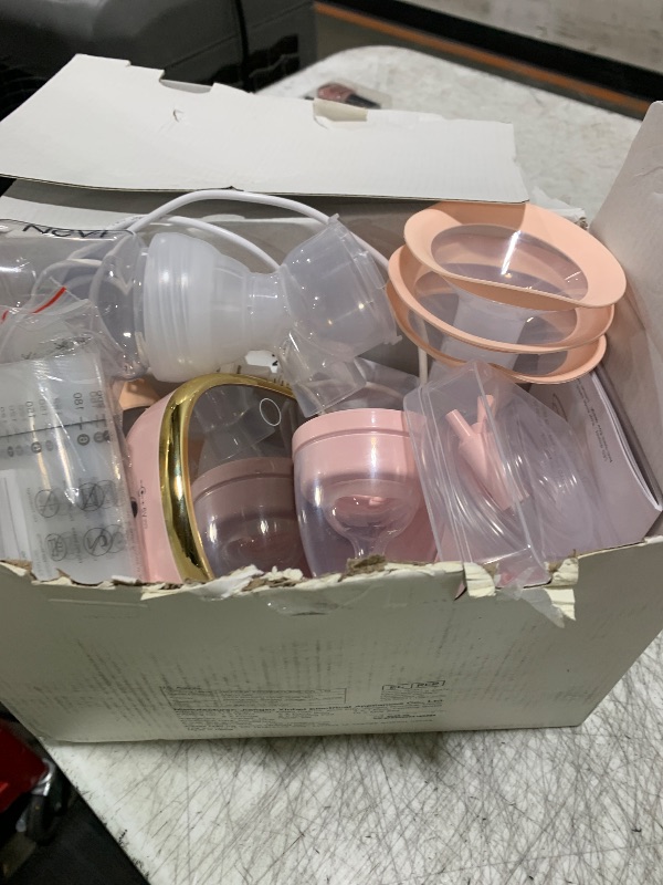 Photo 1 of NCVI Electric Breast Pump 8782, Portable Hospital-Grade Double Pump with 4 Modes & 9 Levels, Anti-Backflow, Rechargeable Quiet Breastfeeding Pump for Efficient Comfortable Use at Home, Work or Travel