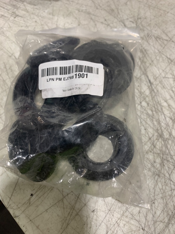 Photo 1 of 1 Inch Rubber Flexible Tank Adapter Bulkhead Fitting, Rubber Sealing Compression Fittings, Black (Pack of 8)