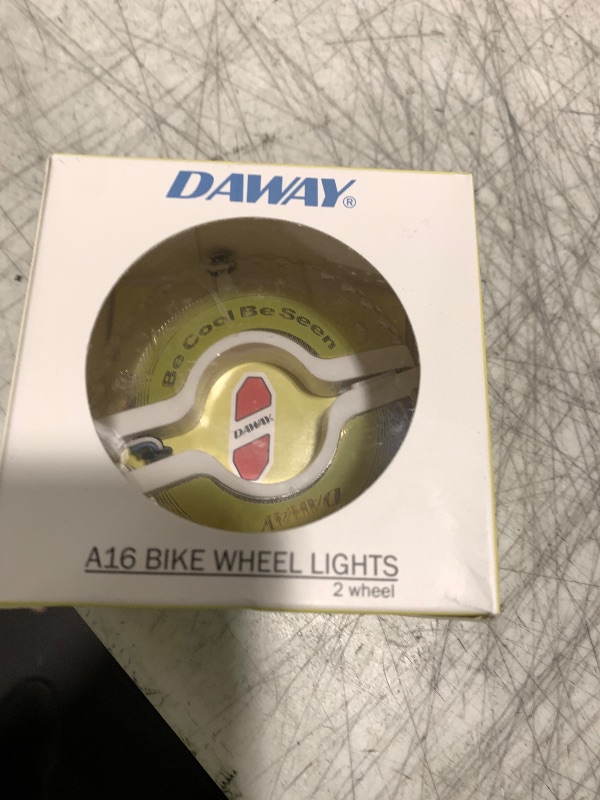 Photo 1 of DAWAY Rechargeable Bike Wheel Lights - A16 Cool Led Kids Bicycle Spoke Lights, 1 Tire , Safety Hub Accessories for Boys Girls Adults, Waterproof, Super Bright, Fun Cycling Gifts