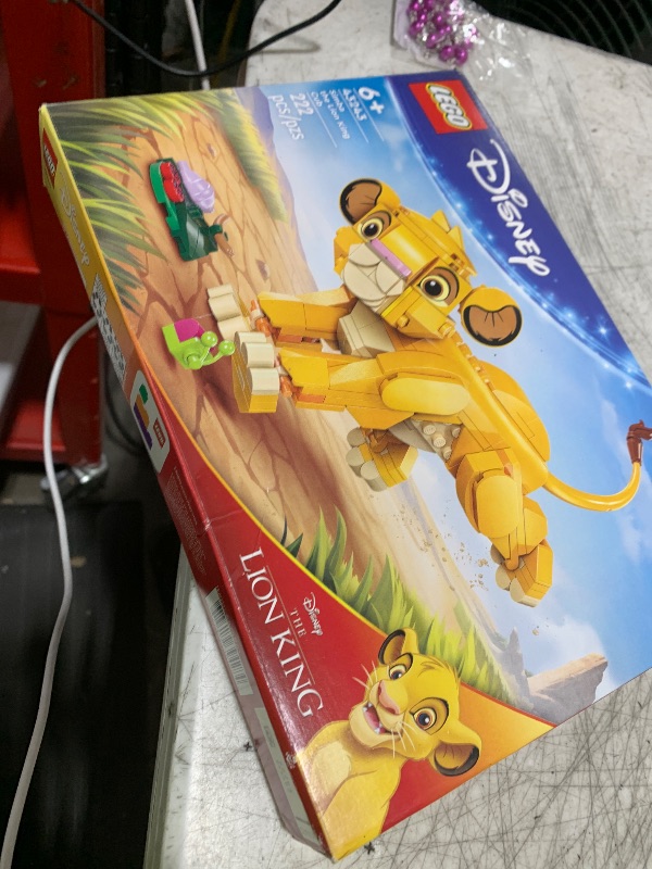 Photo 1 of LEGO Disney Simba The Lion King Cub Building Toy - Collectible Play & Display Set - 6 Year Old Girl & Boy Birthday Gift - Detailed Model of Disney Simba - 43243