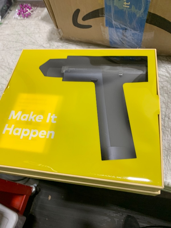 Photo 1 of HOTO Cordless Brushless Drill 12V, LED Display Screen, 30 Precision Gears, 2 Working Modes, 2000mAh Battery, 266 In-lbs (30N·m) Torque, 3/8 Inch Keyless Chuck, 1400RPM, 10 x Bits, 8 x Drill Bits