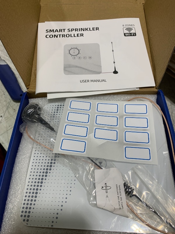 Photo 1 of tolviviov Smart Sprinkler Controller, 8-Zone Indoor WiFi Irrigation Controller, App Enabled, Simple Automated Watering Scheduling, Local Weather Intelligence, Rain, Freeze Skip