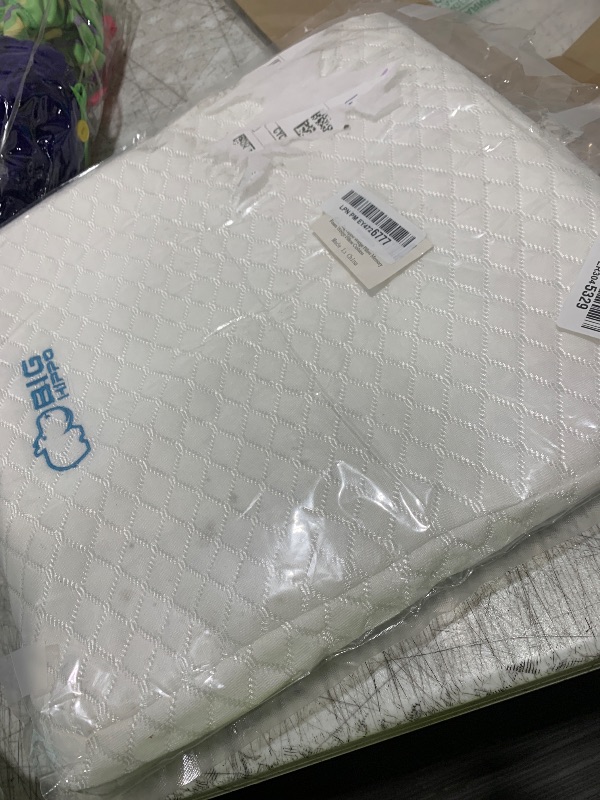 Photo 1 of Big Hippo Wedge Pillow Memory Foam Wedge Pillow Cushion, 14.1 x 14.1 x 2.75 inches