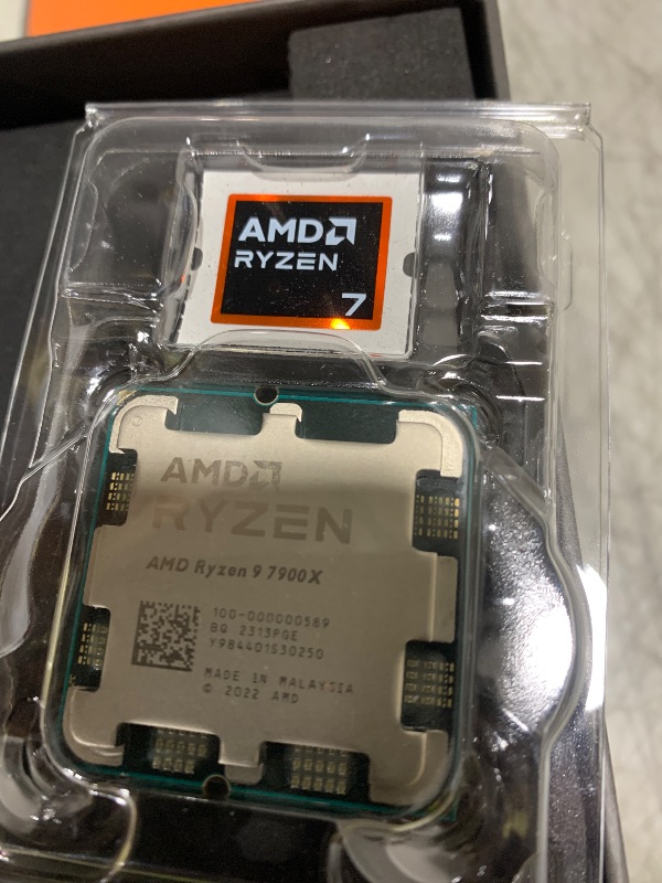 Photo 1 of AMD Ryzen 9 7900X 12-Core, 24-Thread Unlocked Desktop Processor