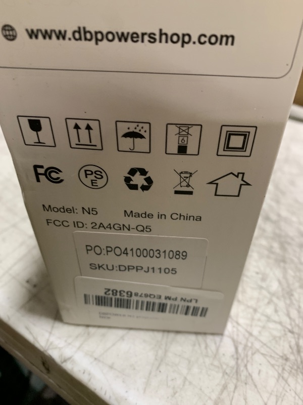 Photo 1 of [Ultra-Slim 1.97"| Netflix Licensed | AI Auto Focus | 360° Stand] Smart Mini Projector with WiFi 6 & Bluetooth, Built-in Netflix/YouTube/Disney+/Hulu, DBPOWER N5 Movie Projector for Bedroom (Black)