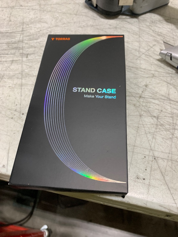 Photo 1 of TORRAS Strong Magnetic & Seamless Stand for Samsung Galaxy S25 Ultra Case, Fit for MagSafe, Mil-Grade Drop Protection, Kickstand for Samsung Galaxy S25 Ultra Case, Translucent Back/Black Edge
