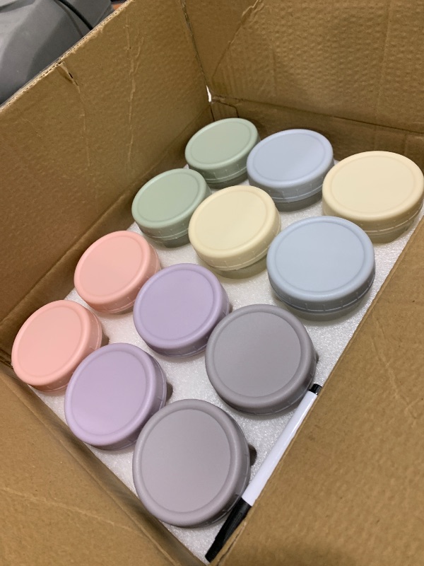 Photo 1 of VITEVER 12Pack Glass Baby Food Storage Containers - 4 oz Baby Food Storage Jars With Lids, Baby Food Maker, Microwave, Dishwasher & Freezer Safe