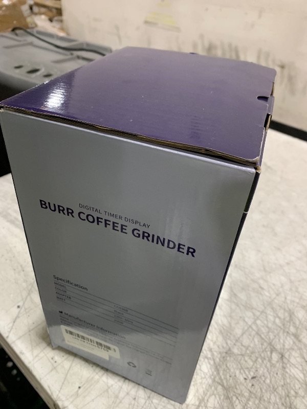 Photo 1 of SHARDOR Burr Coffee Grinder, Electric Coffee Bean Grinder with 32 Grind Settings, 40s Adjustable Timer, Chamber Cleaning Button for Home Use