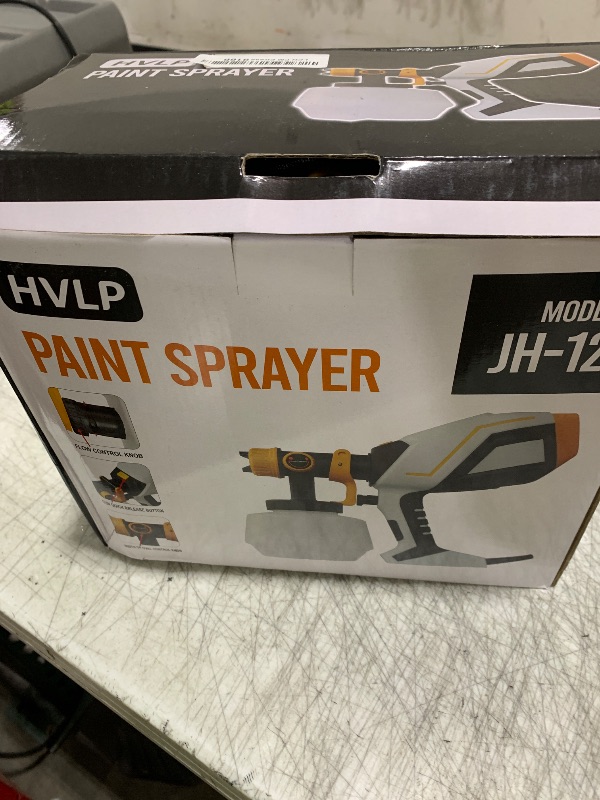 Photo 1 of 6.6FT Power Cable Paint Sprayer, 750W HVLP High Power Electric Spray Paint Gun, 6 Copper Nozzles, 3 Spray Patterns, Paint Sprayer for House Painting Furniture, Cabinets, Fences, Decks, Walls, DIY