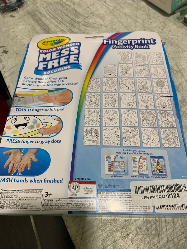Photo 1 of Crayola Color Wonder Mess Free Fingerprint Ink Painting Activity Set, Finger Painting Alternative, Toddler Coloring, Travel Activity, Gift for Toddlers