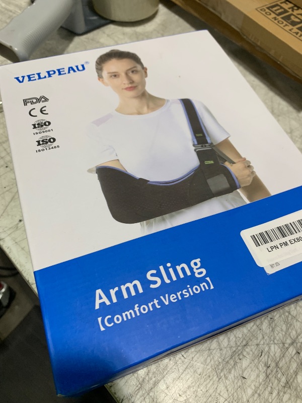 Photo 1 of Velpeau Arm Sling Shoulder Immobilizer for Women and Men, fit Left or Right Arm - Rotator Cuff Support Brace - Medical Sling for Shoulder, Clavicle, Elbow Injury (Comfort type, Large: Bust 33.5?-41?)