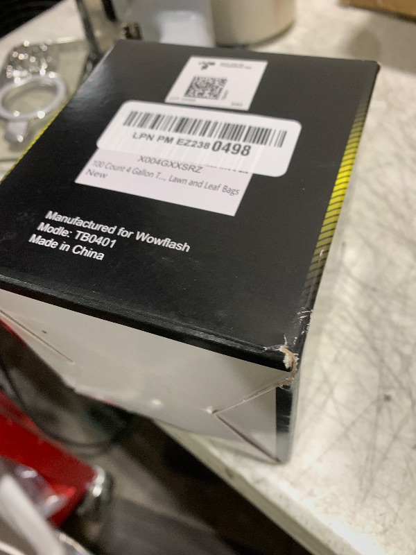 Photo 1 of 100 Count 17 Micron Extra Heavy Duty 4 Gallon Trash Bags, Sturdy & Tear-Resistant Small Trash Bags for Bathroom & Kitchen
