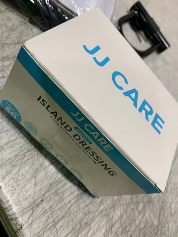 Photo 1 of JJ CARE Waterproof Adhesive Island Dressing [Pack of 50], 2" x 3.75" Sterile Bordered Gauze, Breathable Island Wound Dressing, Individually Wrapped Adhesive Gauze Bandages with Non-Stick Central Pad