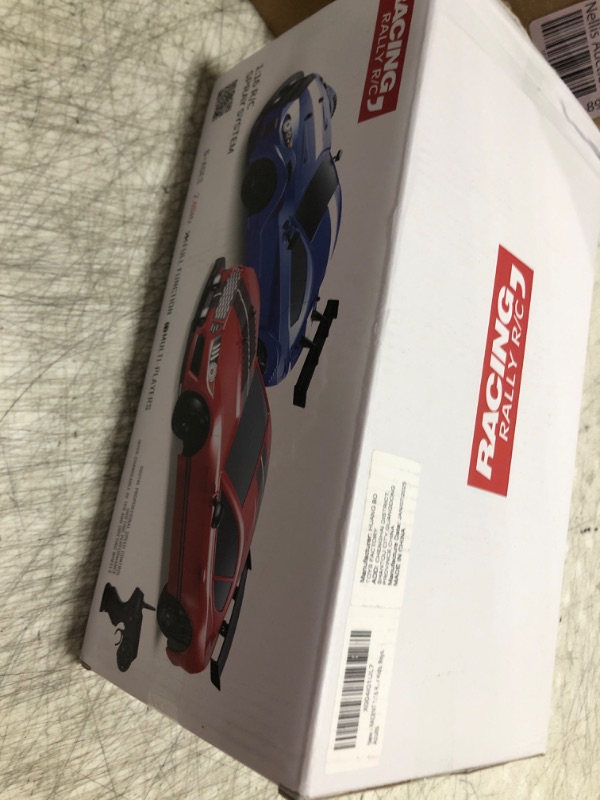 Photo 1 of RACENT 1:16 RC Drift Car, 2.4Ghz 4WD 18KM/H Remote Control Car with Spray Mist, Racing and Drifting Wheels, LED Light, 2 Batteries, Sport Model Toys Vehicle for Kids, Boys, Adults