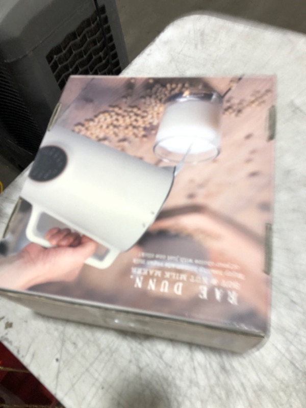 Photo 1 of Rae Dunn 8-in-1 Nut & Plant Milk Maker – Almond, Oat, Soy & More – 800ml Cold / 700ml Hot – Automatic, Delay Start, Self-Clean – Includes Stirrer, Measuring Cup & Brush, Cream