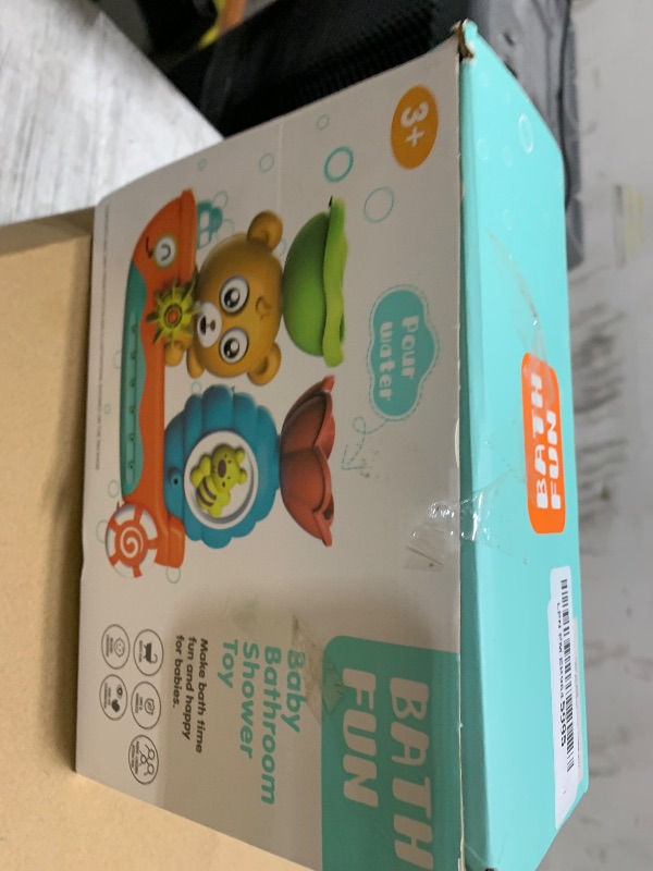 Photo 1 of Baby Bath Toys for Kids Ages 1-3 Toddler Bath Toy Bear Bathtub Toys for Babies 12 Months Boys Girls Infant Water Tub Toys 1 2 3 Year Olds Preschool Learning Gift