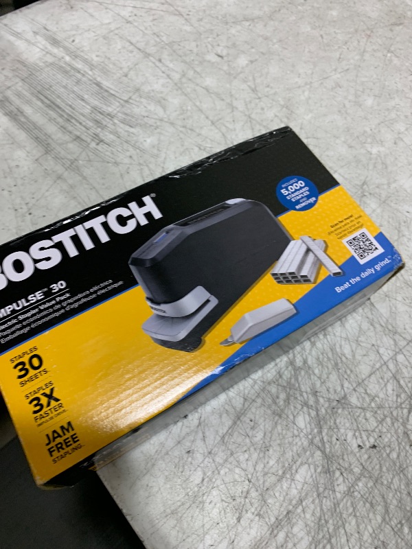 Photo 1 of Bostitch Impulse 30 Sheet Electric Stapler Value Pack - Heavy Duty, No-Jam with Trusted Warranty Guaranteed by Bostitch, Black (02638)