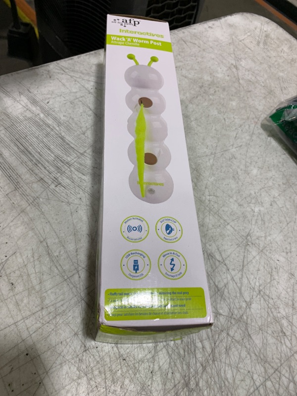 Photo 1 of Interactive Caterpillar Cat Toy, Motion Sensor, Simulation of Biological Trajectory, ABS, USB Rechargeable, Stable Suction Cup, Cat Feather Toys for Indoor Cats, Caterpillar Smart Toy with 2 Tails