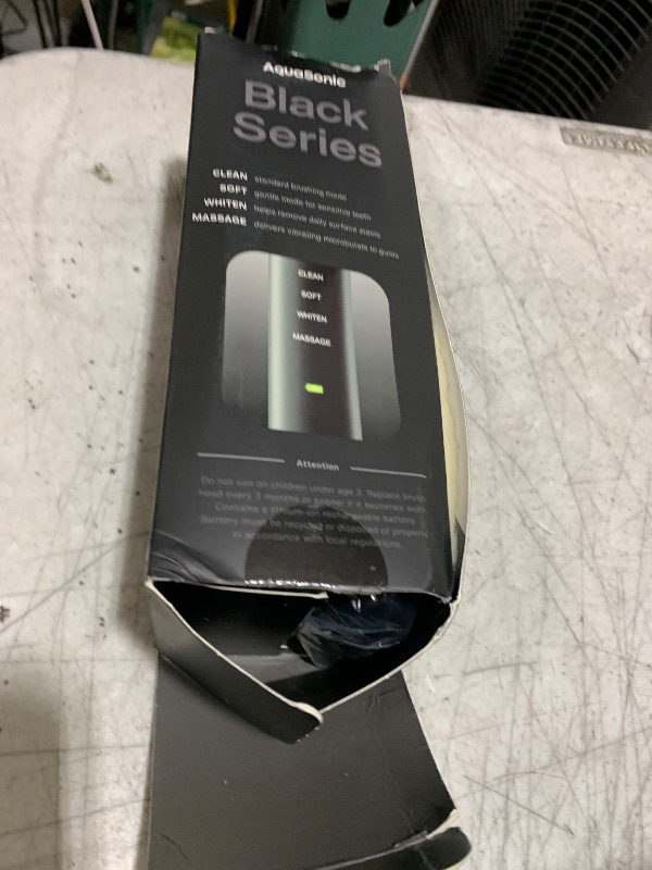 Photo 1 of Aquasonic Black Series Ultra Whitening Toothbrush – ADA Accepted Electric Toothbrush- 8 Brush Heads & Travel Case – 40,000 VPM Electric Motor & Wireless Charging - 4 Modes w Smart Timer