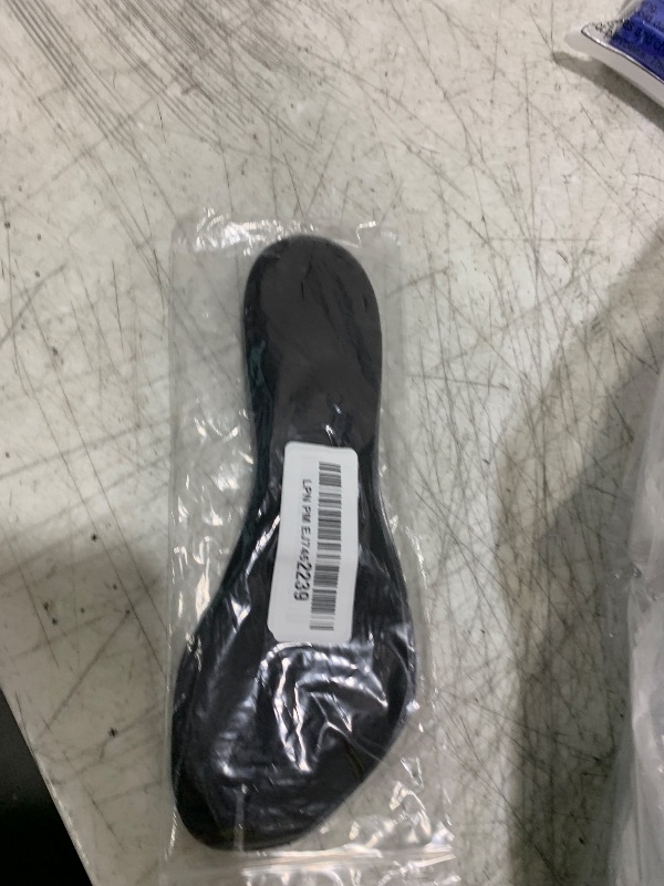 Photo 1 of 2 Pairs Pigskin Flip Flop Insoles Anti-Slip, Self Adhesive Cushion Insert for Thong Sandals Pain Relief, Arch Support Sandals Slippers Insoles Prevent Calluses, Black Gray, 5-7.5