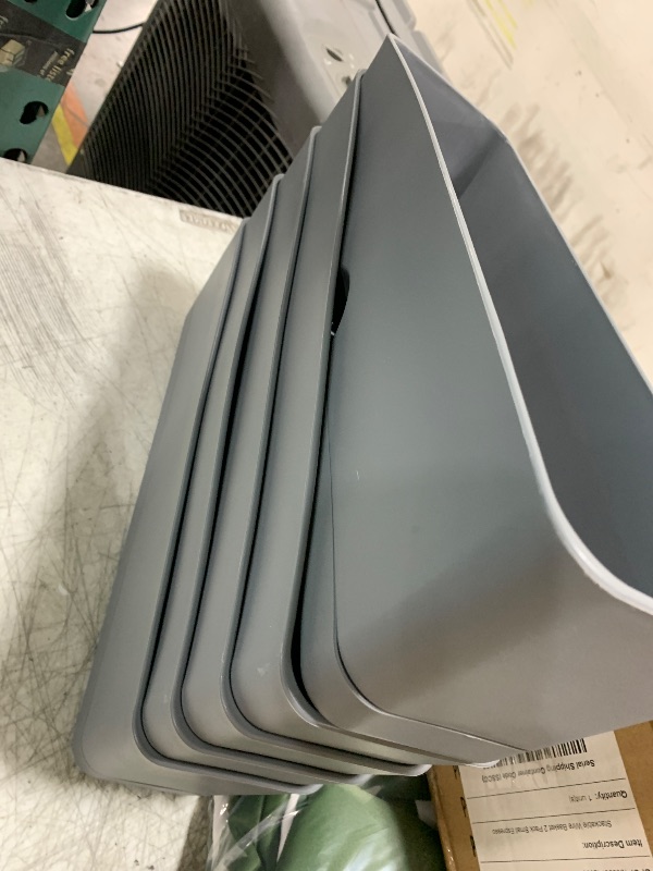 Photo 1 of  Window Box Planter, Large Rectangular Flower Planter Boxes with Shelf Insert Plastic for Indoor and Outdoor Garden, Balcony Home Decor