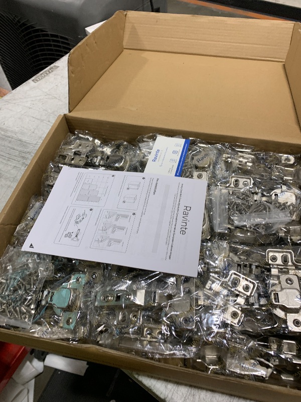 Photo 1 of Ravinte 60 Pack 30 Pairs European Kitchen Cabinet Hinges Soft Close Full Overlay Door Heavy-Duty Frameless Adjustable Concealed Cabinet Cup Hinges