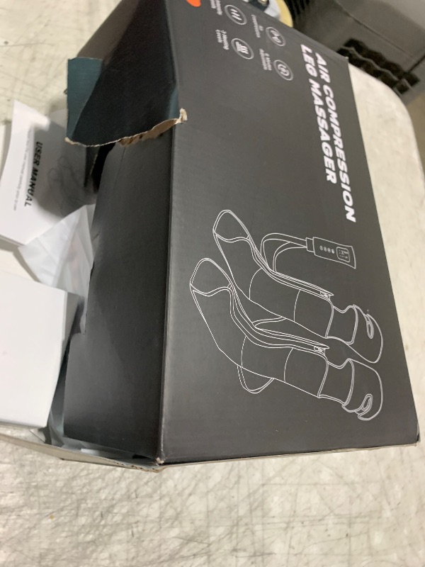 Photo 1 of ITCPRL Leg Massager with Heat and Compression, Foot Calf & Thigh Massage for Circulation and Pain Relief, Leg Compression Massager with Handheld Controller 3 Intensities 6 Modes