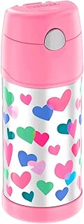 Photo 1 of THERMOS FUNTAINER F4101 Stainless Steel Kids Bottle, 12 Ounce, Hearts